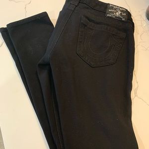 True Religion black stretch jeans